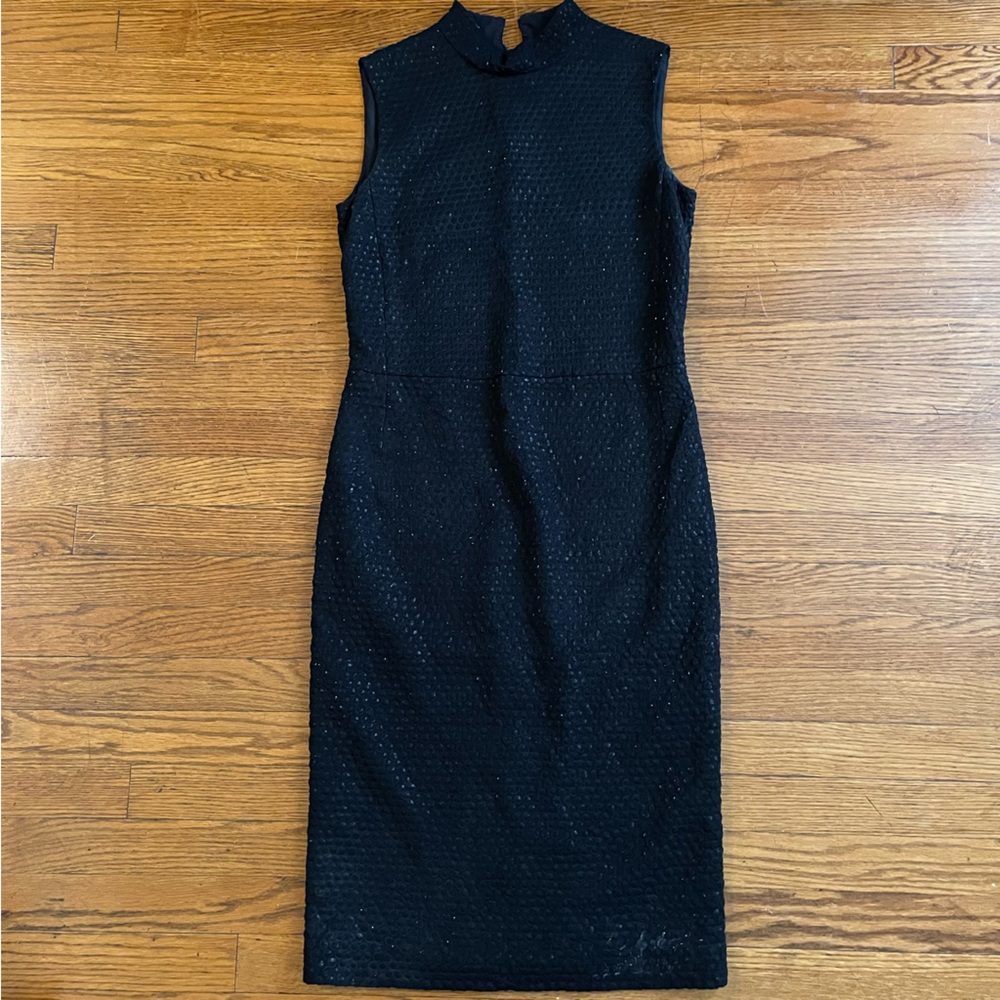 Calvin Klein Collection High-neck Elegant Black Sleeveless Dress